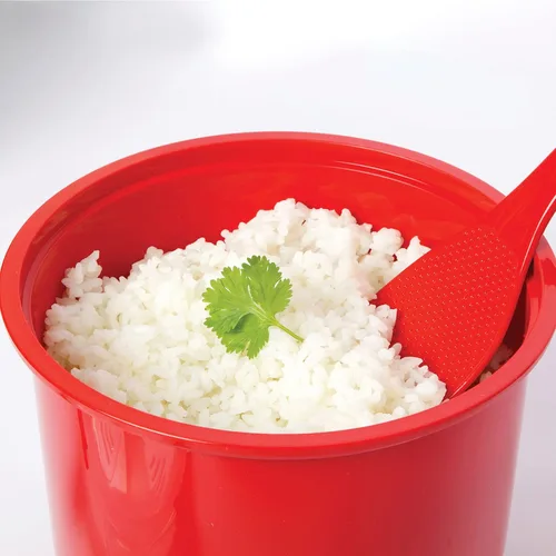 Vista 9 de Taper Sistema para arroz, microondas, cocina, Arroz, Rojo