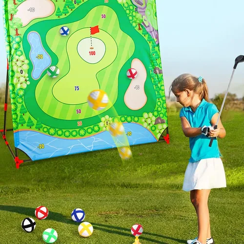 Vista 5 de Juego de croquet de golf para actividades familiares al aire libre para todas las edades, desarrollo de habilidades motoras, juego de croquet