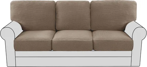 Vista 85 de H.VERSAILTEX Fundas elásticas para sillas de varias piezas, fundas para cojines ajustables para asiento y respaldo