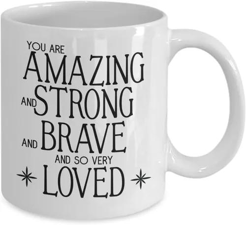 Vista 2 de You Got This Gifts for Women Strong Women Gifts - Tazas inspiradoras con texto en inglés "You are Amazing Coffee Cup