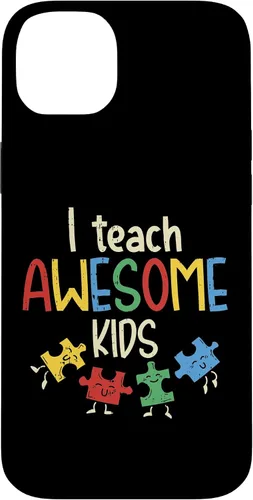 Vista 15 de iPhone 16 I Teach Awesome Kids Autismo Educación Especial Estuche para Maestro
