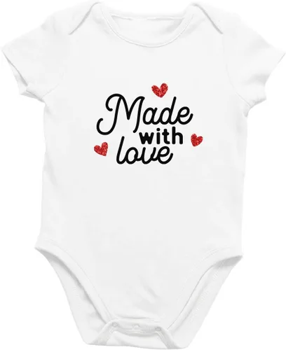 Vista 4 de Printique Body unisex orgánico certificado GOTS para bebé 0-18 meses - Día de San Valentín