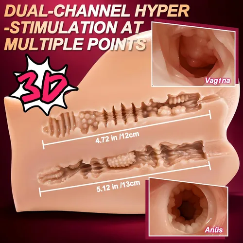Vista 3 de Muñeca sexual de bolsillo para adultos, juguetes sexuales para hombres, masturbador masculino de 5.9 libras, muñecas sexuales realistas, coños