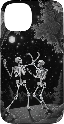 Vista 4 de iPhone 12 mini Estética Ocultista Grunge Gótico Esqueleto Bailando Halloween Case