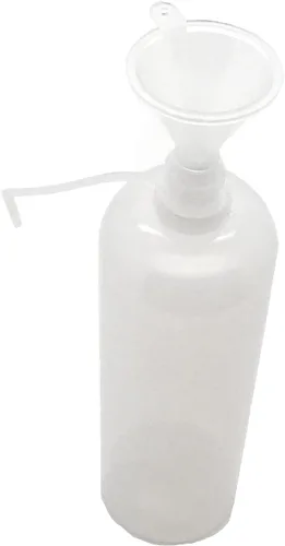 Vista 5 de 5 botellas de punta de aguja, botellas aplicadoras de punta de precisión de 4 onzas, con 2 mini embudo para manualidades de papel de quilling, tapa