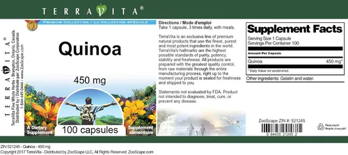 Vista 3 de Quinoa - 450 mg (100 Cápsulas, ZIN: 521245)