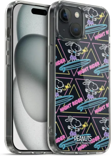 Vista 133 de Head Case Designs Funda de gel suave con licencia oficial de Peanuts Tropical Surf Snoopy Aloha Disco compatible con Apple iPhone 13 Mini Surf