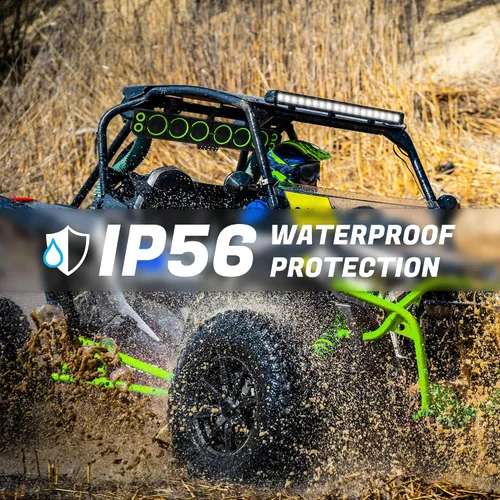 Vista 4 de GoHawk Barra de sonido UTV Barra de sonido ATV impermeable de 10 altavoces Luces Bluetooth y multicolor Altavoces SxS de 35 pulgadas Barra