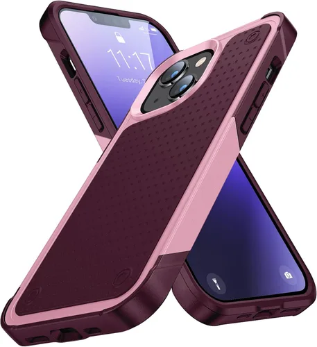 Vista 10 de Funda diseñada para iPhone 14, iPhone 13, 2 en 1, regalo de grado militar, resistente a caídas, resistente a prueba de golpes, para iPhone 14, funda