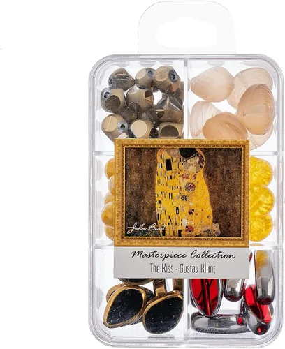 Vista 17 de John Bead Masterpiece Collection - Caja de cuentas de vidrio con mezcla de 3.00 oz A Bar en The Folies-Bergère - Edouard Manet Un bar