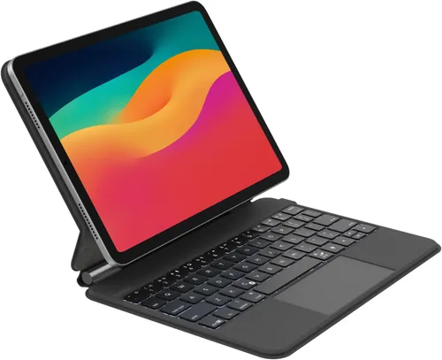 Vista 13 de Funda de teclado Belkin Pro con soporte magnético, teclado Bluetooth retroiluminado, controles multi-gestuales, compatibilidad de almacenamiento