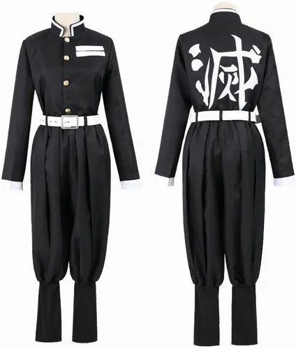 Vista 3 de Full Set Halloween Costume Kochou Shinobu Party Role Cosplay Costume Kimono Outfit WShoes Wig Sword