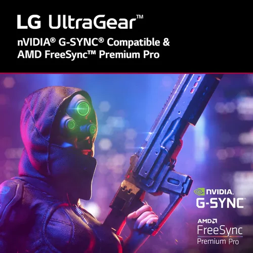 Vista 6 de LG Ultragear FHD - Monitor para juegos de 32 pulgadas 32GN50R, VA 5ms (GtG) con compatibilidad HDR 10, NVIDIA G-SYNC y AMD FreeSync Premium, 165Hz