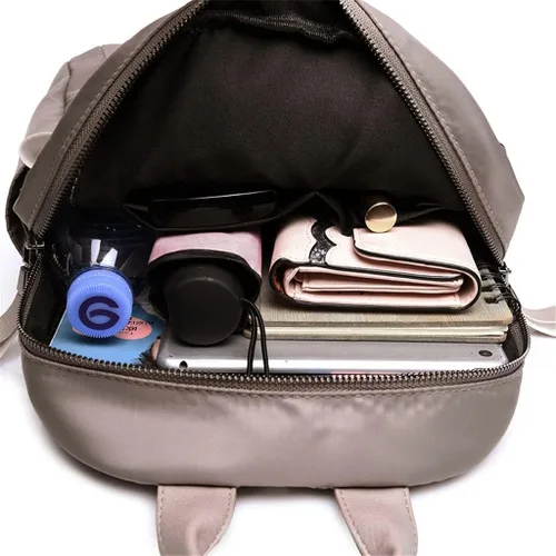 Vista 3 de na Mochila de tela Oxford para mujer, bolsa de viaje para exteriores, mochila casual para mujer