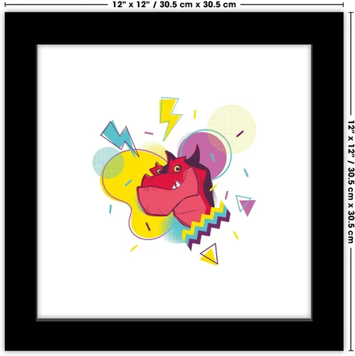 Vista 6 de Trends International Gallery Pops Marvel Moon Girl and Devil Dinosaur - Arte de pared con insignia pop de dinosaurio diablo, versión enmarcada