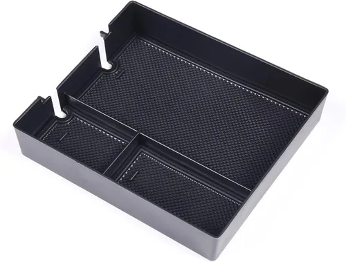 Vista 3 de PIUGILH Organizador de consola central de automóvil para Rivian R1T R1S 2022 2023 caja de reposabrazos de material ABS bandeja organizador