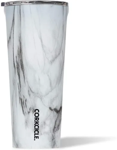 Vista 9 de Corkcicle - Taza de viaje, acero inoxidable con aislamiento Camuflaje del bosque