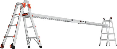 Vista 8 de Little Giant Escaleras, 9-15 pies. Tablón telescópico, accesorio de escalera, aluminio, (11915)