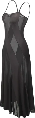 Vista 5 de Hisexy Vestido largo semitransparente para mujer talla grande conjunto de lencería sexy