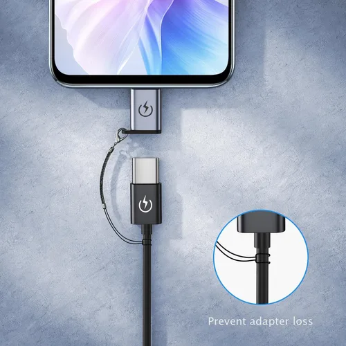 Vista 3 de Jadebones Adaptador USB C a Micro USB (paquete de 4), convertidor USB tipo C hembra a micro USB macho compatible con Samsung Galaxy S6/S7 Edge, LG