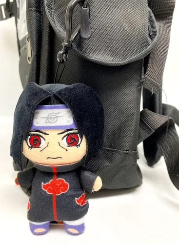 Vista 5 de Great Eastern Entertainment Naruto Shippuden Itachi Uchiha Mini peluche con gancho de 4.5 pulgadas de alto