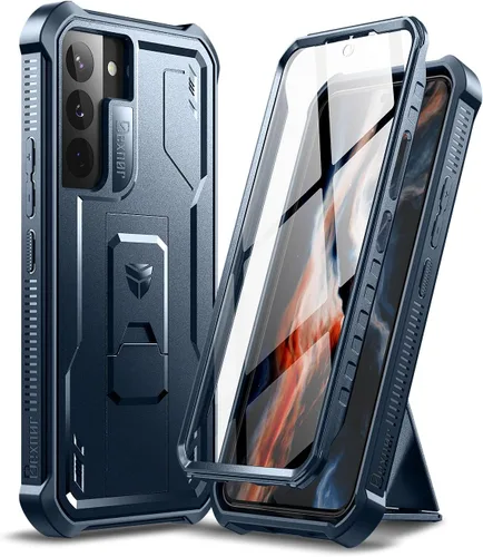 Vista 8 de Dexnor Funda para Samsung Galaxy S22 Plus, [Protector de Pantalla Integrado y Soporte] Protección de Grado Militar de Servicio Pesado a Prueba