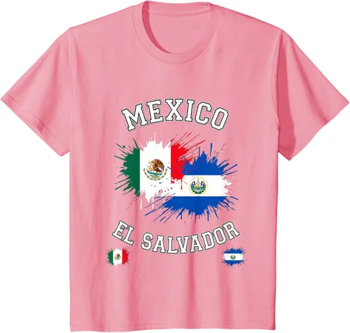 Vista 95 de Camiseta de recuerdo de la bandera vintage de El Salvador de México