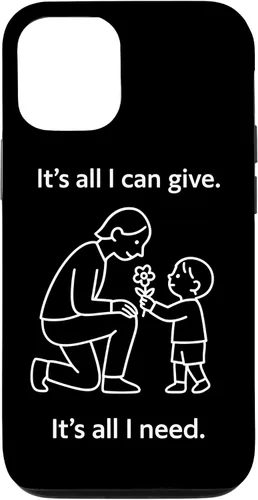 Vista 28 de Child Giving Flower to Parent Minimal Symbolic Love Design Case for iPhone 16