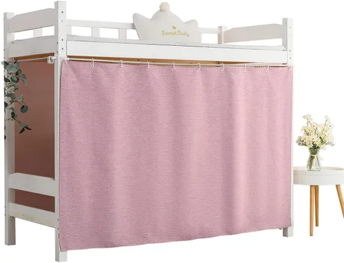 Vista 10 de Cortinas opacas para litera de fondo sólido, tela de privacidad, tamaño individual, tamaño individual para hombres, mujeres, estudiantes de collage