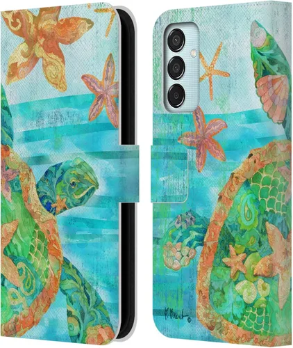 Vista 10 de Head Case Designs Officially Licensed Paul Brent Agate Mermaid Coastal Leather Wallet Case Compatible with Samsung Galaxy M15/F15 5G