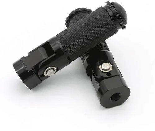 Vista 3 de 0.315 in Billet motocicleta plegable Rearsets reposapiés Estriberas Estriberas Pedal universal para YZF R1 R6 R125 R3 R25 MT07 MT-07 MT09 MT-09 FZ09