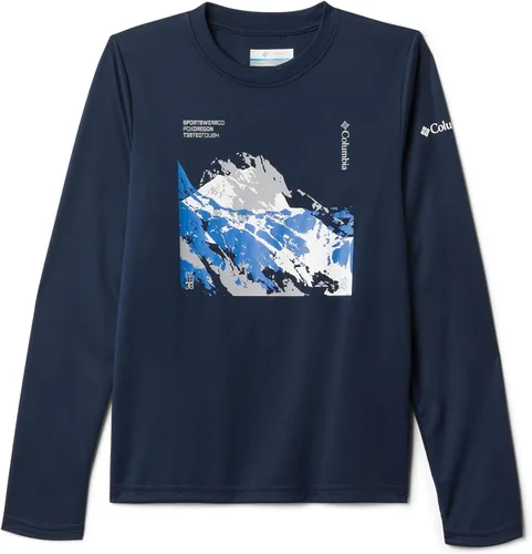 Vista 8 de Columbia Camiseta Grizzly Peak Ls Graphic para niño Negro Gema Berg