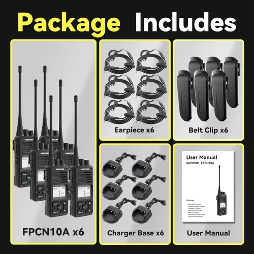 Vista 7 de FPCN10A Radio Walkie Talkies de largo alcance para adultos