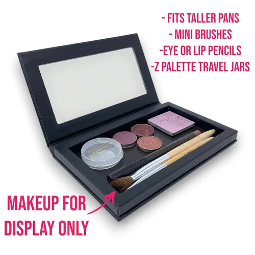 Vista 4 de Deep Medium Z Palette - Paleta de maquillaje magnética, paleta magnética vacía, paleta de maquillaje magnética universal para sombras de ojos