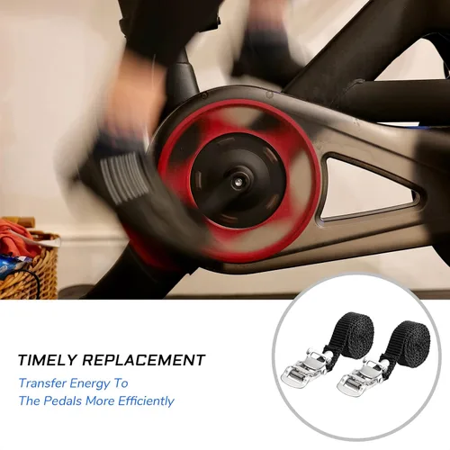 Vista 6 de 2 correas para pedal de bicicleta, accesorios de repuesto para bicicleta de montaña, carretera, bicicletas de ejercicio y BTT