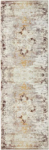Vista 10 de SUPERIOR Medallion - Alfombra lavable, respaldo de algodón, alfombra para mesa de comedor, alfombra para vestíbulo, de fácil cuidado, alfombra Negro