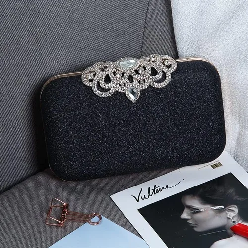 Vista 7 de NovaAria Bolso de noche para mujer bolso de mano con lentejuelas brillantes bolso de novia boda fiesta baile de graduación