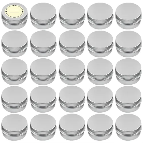 Vista 13 de TUZAZO Paquete de 24 latas de aluminio, contenedor de metal de 1/2 oz