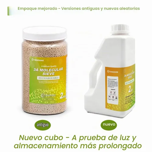 Vista 2 de Wisesorb Perlas desecantes del tamiz molecular de 2 LBS 3A, amortiguadores de humedad del deshumidificador