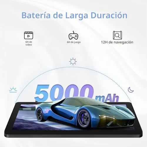 Vista 5 de 10 pulgadas, 6000 mAh, 4 GB de RAM de 64 GB de ROM, expandible a 1 TB