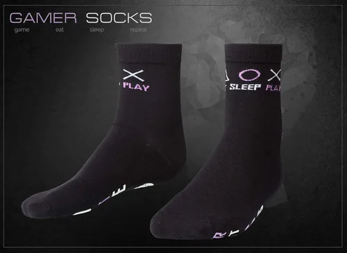 Vista 3 de Gamer - Calcetines Do Not Disturb, calcetines geniales para juegos y regalos novedosos de Navidad, calcetines de videojuegos locos