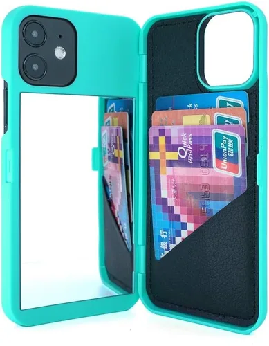 Vista 7 de Funda para iPhone 11 Pro Max, funda tipo cartera de lujo para mujer con tarjetero a prueba de golpes espejo y soporte para Apple iPhone 11 Pro Max
