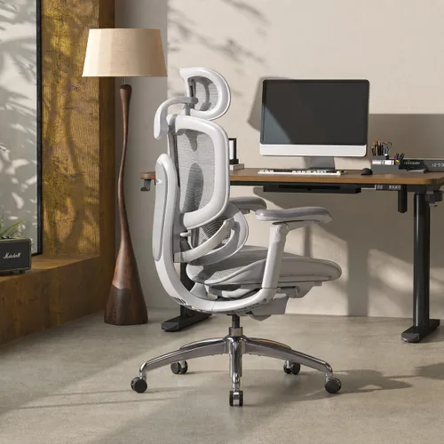 Vista 10 de SIHOO Silla ergonómica de escritorio de oficina, soporte adaptativo de Negro