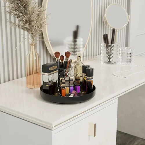 Vista 6 de Organizador Giratorio Ovicar Lazy Susan - Estante Giratorio de Especias de Metal de 11 Pulgadas Lazy Susan para Gabinete Despensa Cocina Encimera