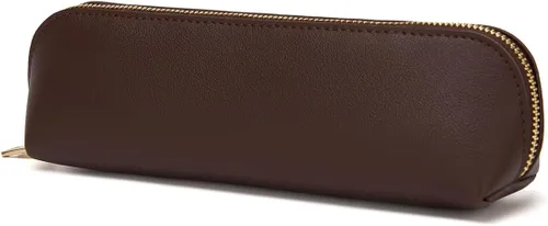 Vista 23 de Estuche para lápices de lona de algodón y bolsa de lápices multifuncional simple con cremallera Almacenamiento portátil (beige)