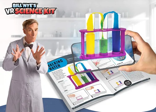 Vista 4 de Abacus Brands Bill Nye's VR Science Kit - Virtual Reality Kids Science Kit, Book and Interactive STEM Learning Activity Set