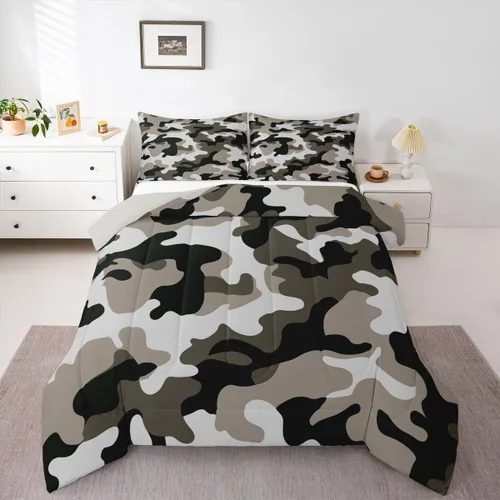 Vista 39 de Erosebridal - Juego de edredón Samurai, juego de ropa de cama al atardecer, edredón japonés de samurái cálido y suave, decoración de dormitorio