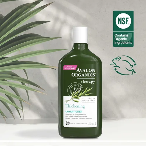 Vista 5 de Avalon Organics All Natural Biotin B-Complex - Acondicionador de terapia, 11 onzas líquidas