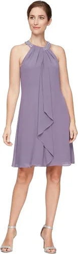 Vista 7 de S.L. Fashions Vestido tubo halter joya para mujer (Petite y Regular)