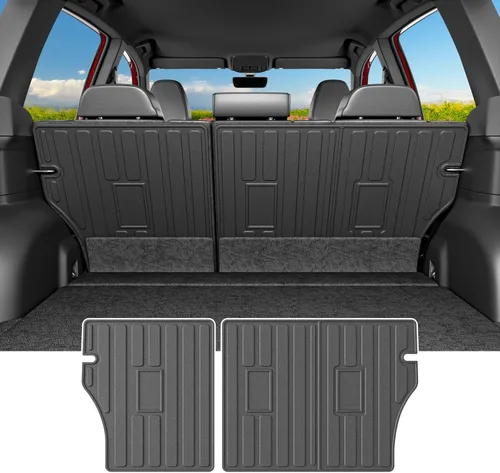 Vista 18 de powoq Alfombra de Carga Compatible con Jeep Grand Cherokee L 2021-2025 Alfombra de Maletero Overland Forro de Carga TPE Forro de Maletero